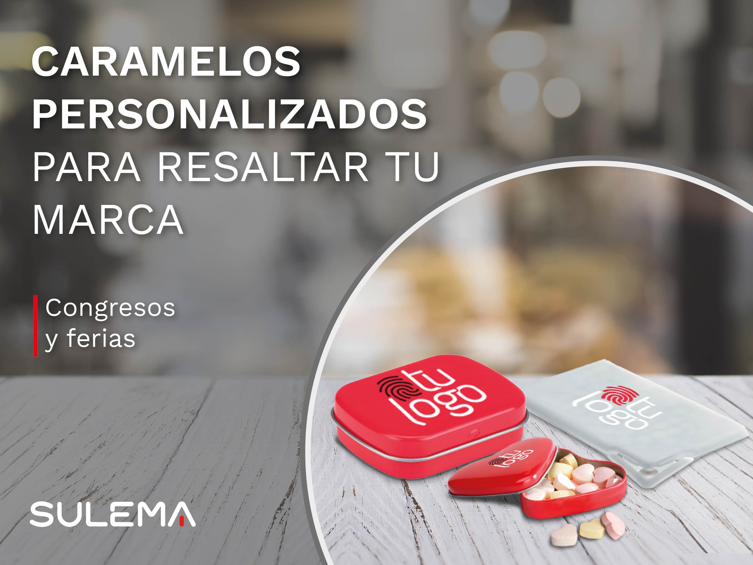 Dulces personalizados para ferias empresariales