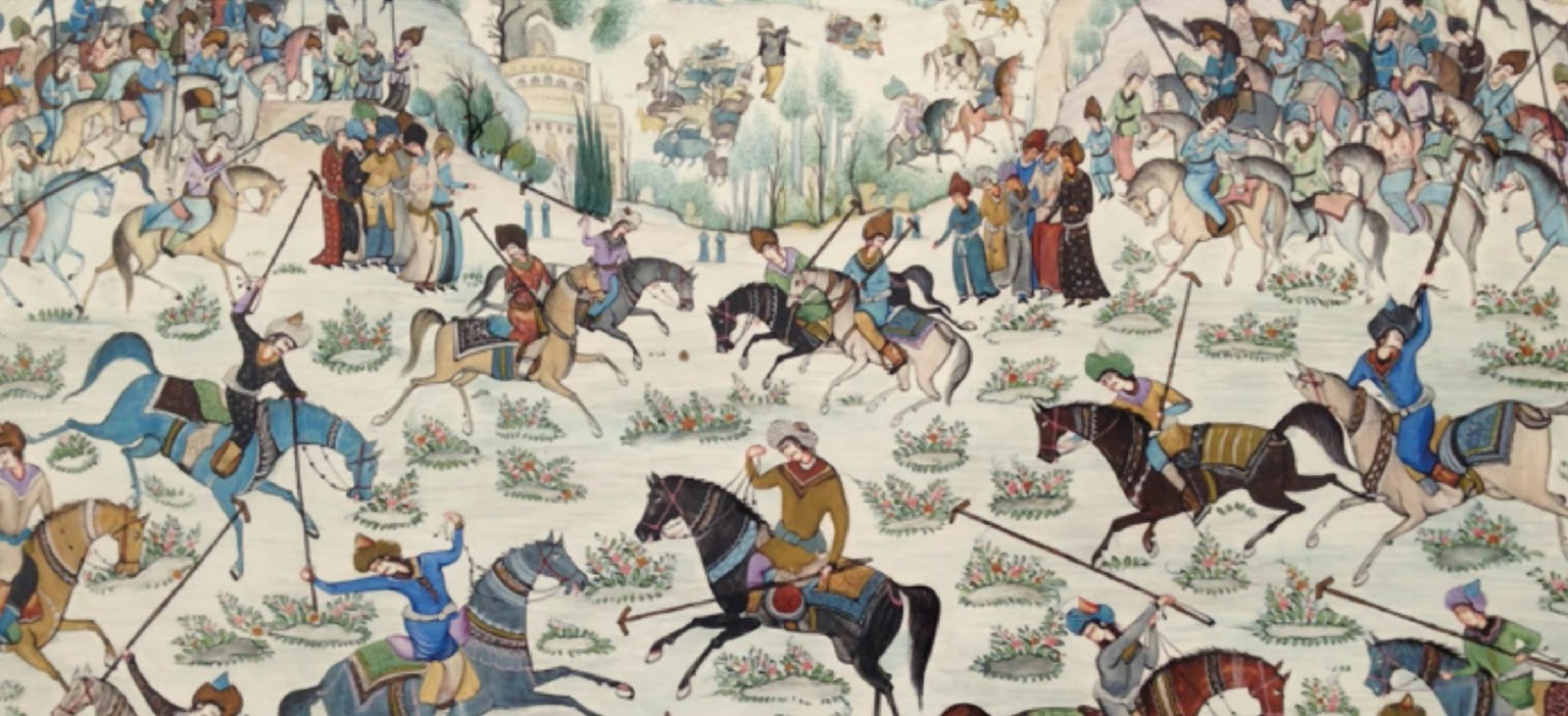 Polos: deporte, moda y herramienta promocional con siglos de historia 1 pintura de la antigua India colonial con los primeros jugadores de polo