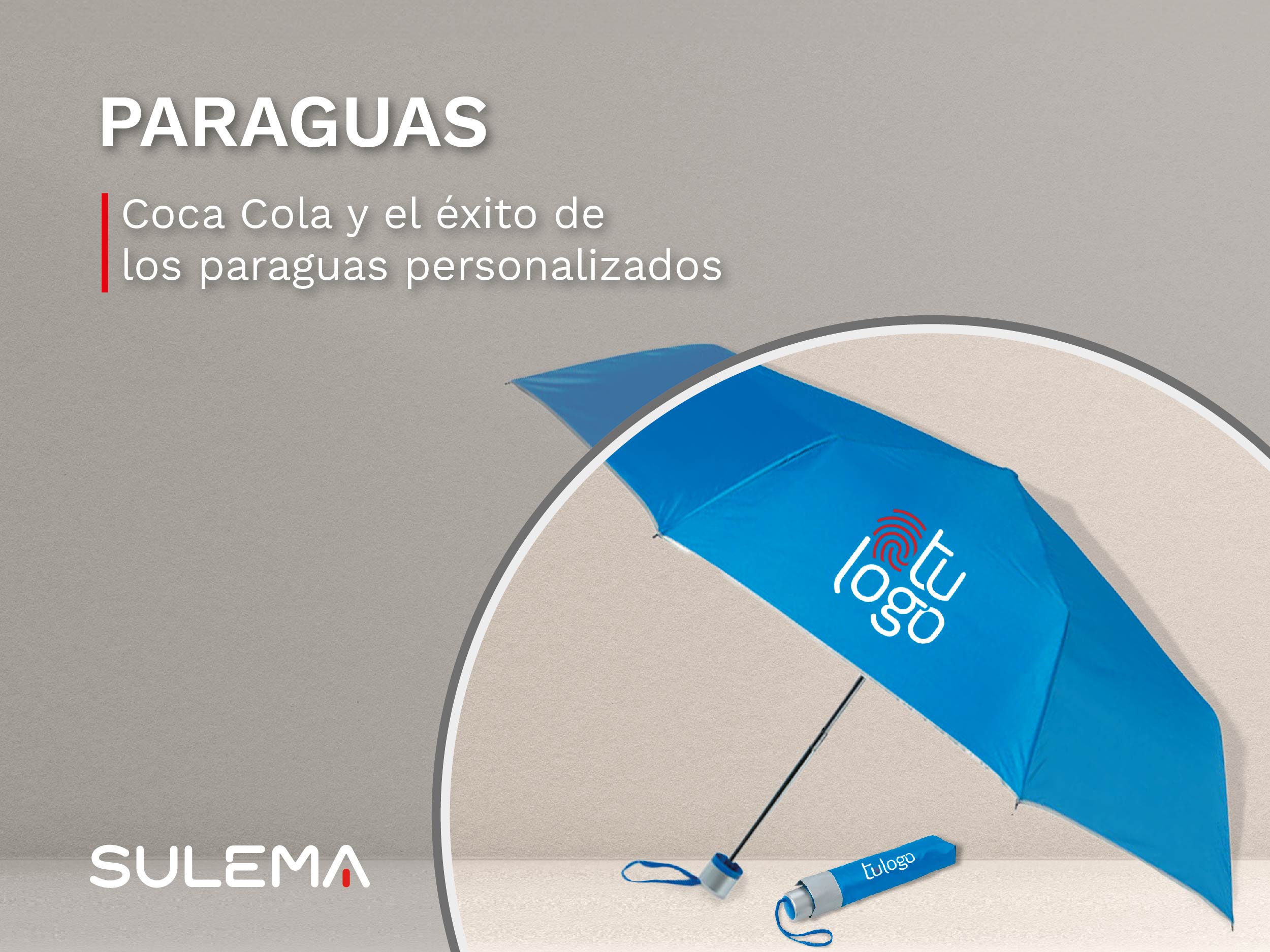 Paraguas serigrafiados con tu logo