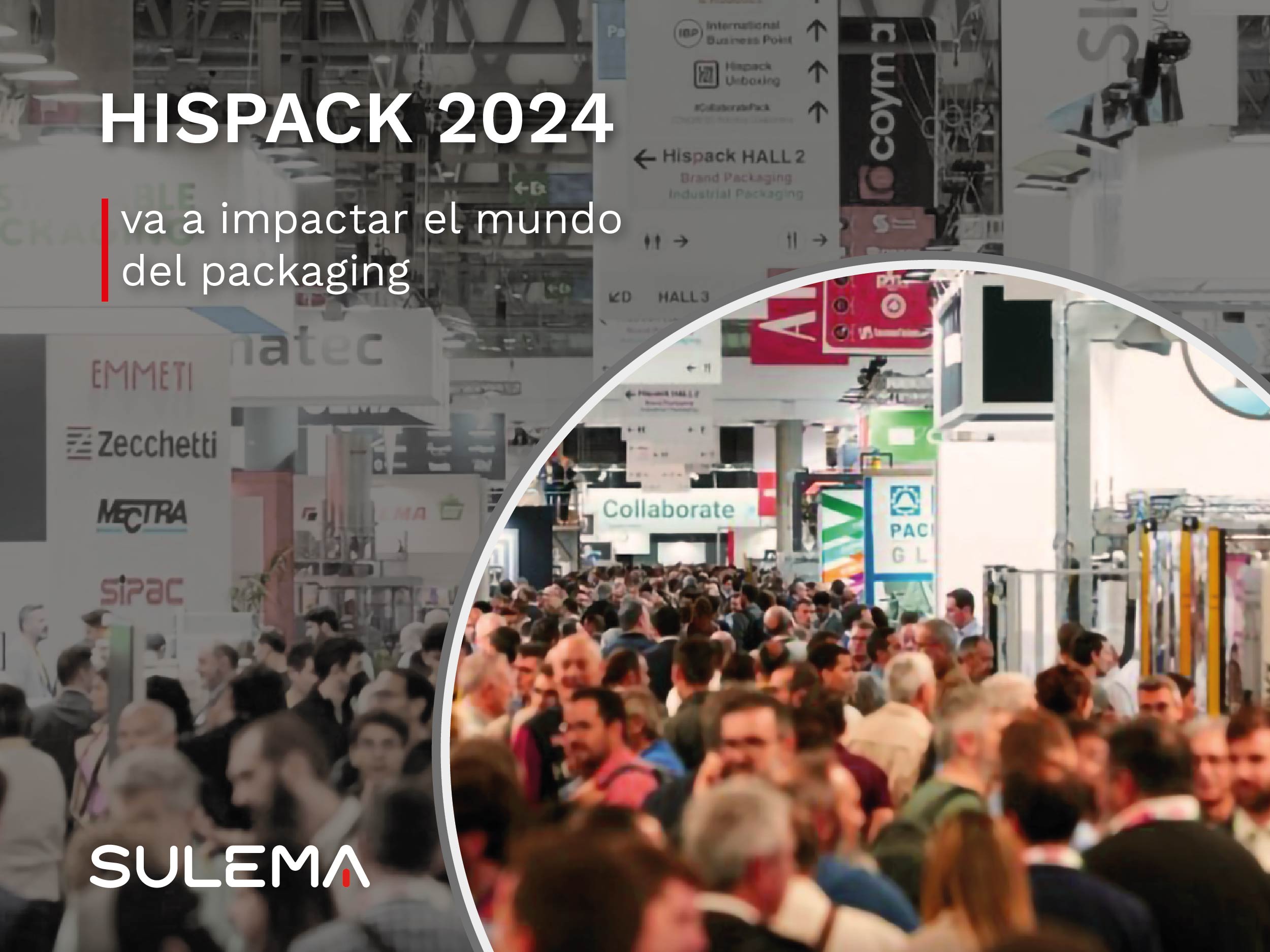 Pasillos llenos de gente en la feria Hispack 2022