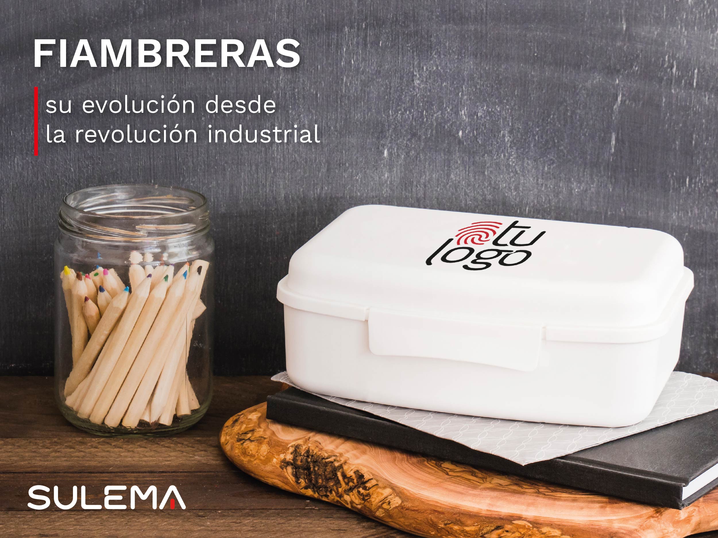 Fiambrera de plástico personalizada con tu logo